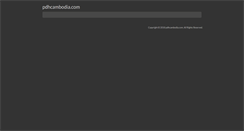Desktop Screenshot of pdhcambodia.com
